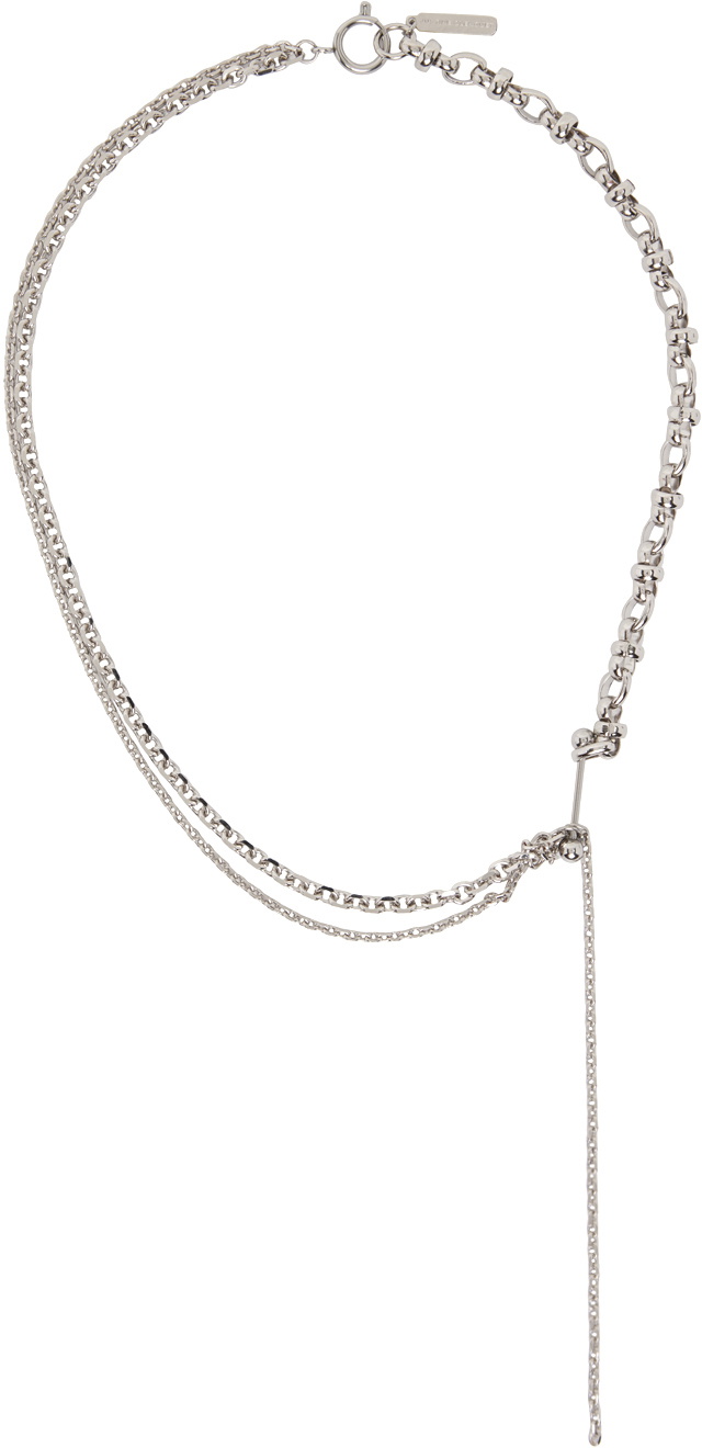 Justine Clenquet Silver Kim Necklace Justine Clenquet