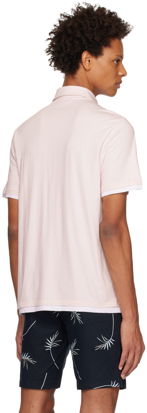 Vince Pink Layered Polo