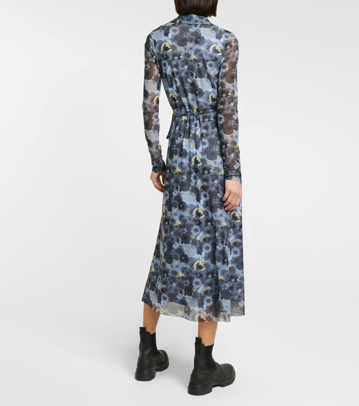knee length dresses for ladies Lura Mesh Midi Dress