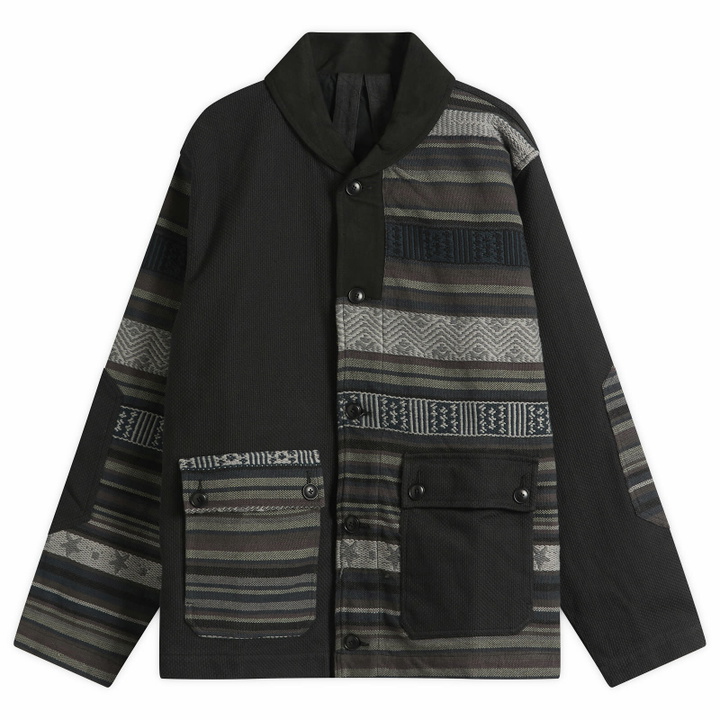Photo: Maharishi Men's Upcycled Patchwork Chore Jacket in Black