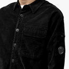 C.P. Company Men's Corduroy Overshirt in Black