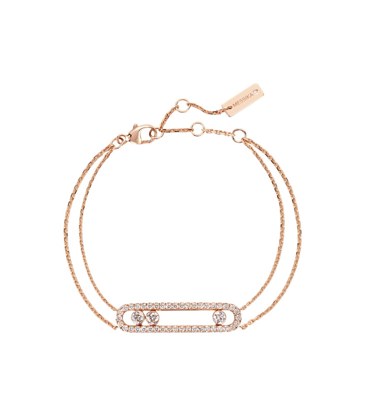 Photo: Messika Move Classique 18kt rose gold bracelet with diamonds