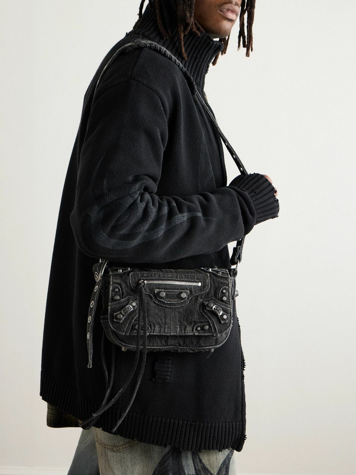 Balenciaga: Black 'Le Cagole XS' Bag | SSENSE