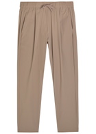 Herno Tapered-leg Stretch-shell Trousers Taupe
