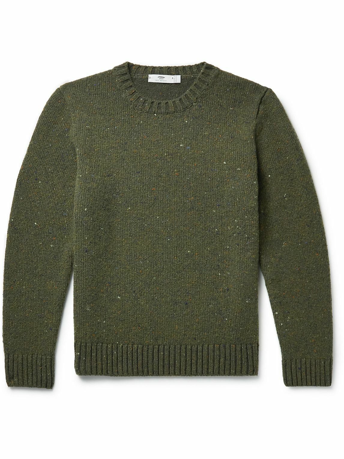 Inis Meáin - Donegal Merino Wool and Cashmere-Blend Sweater - Green ...