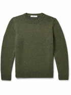 Inis Meáin - Donegal Merino Wool and Cashmere-Blend Sweater - Green
