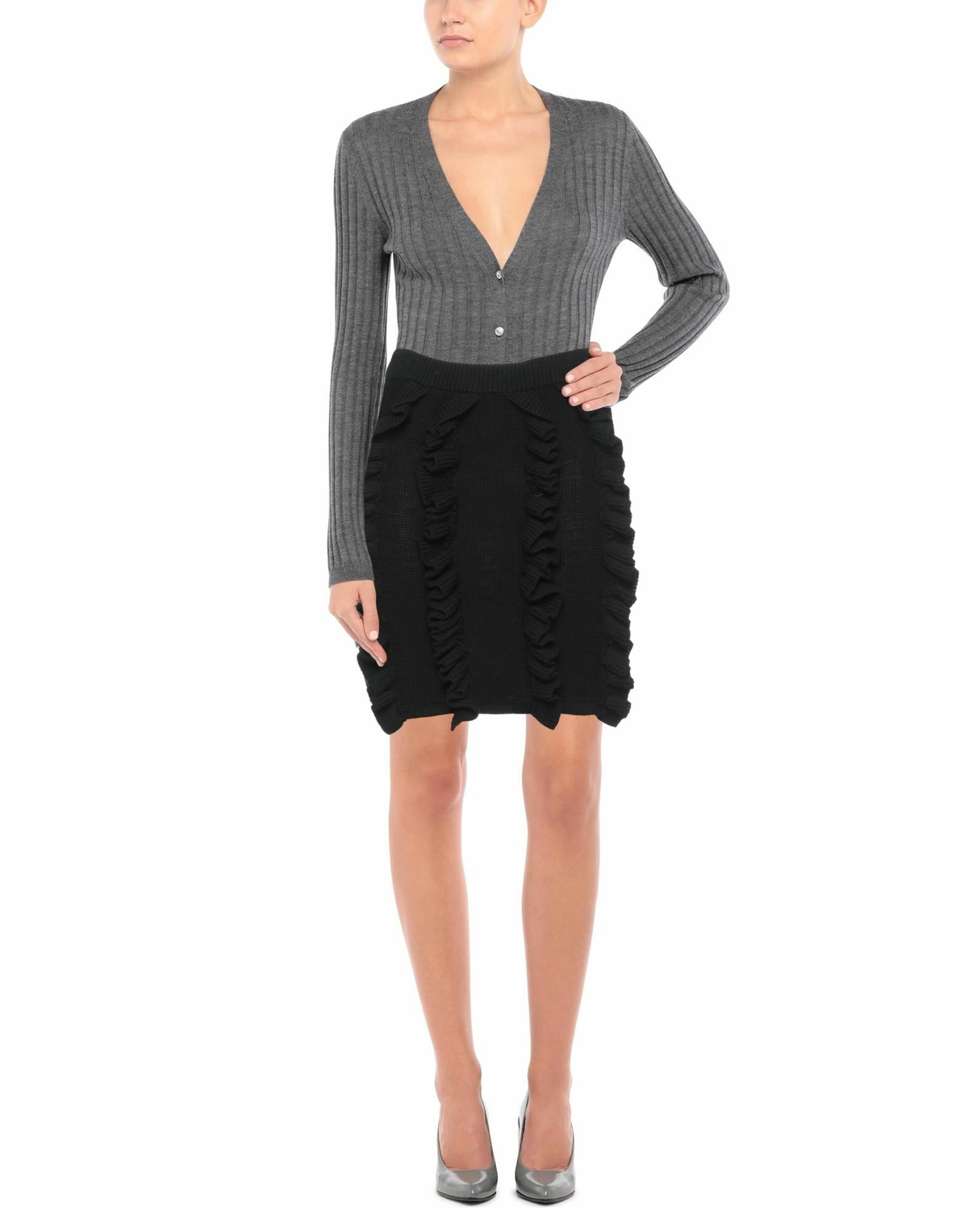 Jijil Womens Mini skirt in Black