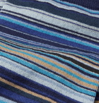 Paul Smith - Striped Stretch Cotton-Blend Socks - Blue