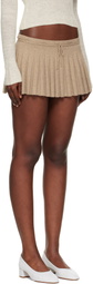 GUIZIO Taupe Vivienne Miniskirt