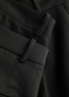 16 Arlington Ivlia Layered-effect Wide-leg Twill Trousers Black
