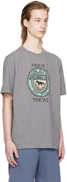 Maison Kitsuné Gray City Coins T-Shirt