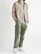 JOHN ELLIOTT - Sly Checked Cotton-Flannel Shirt - Neutrals