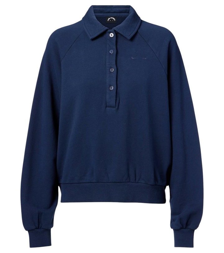 Photo: The Upside Elle logo cotton terry polo sweater