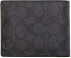 Coach 1941 Black 3 In 1 Signature Bifold Wallet