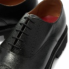 Grenson Men's Gendry Oxford Shoe in Black Pin Grain