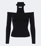 Simkhai Lila off-shoulder ribbed-knit top