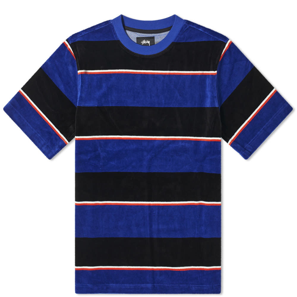 Stussy Velour Stripe Crew Sweat Stussy