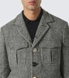 Junya Watanabe Herringbone wool-blend blazer