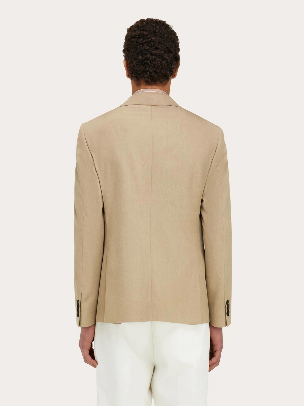 Ferragamo Mens Single breasted blazer in Beige