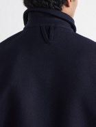 Valstar - Brushed Virgin Wool-Twill Bomber Jacket - Blue