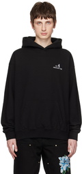 Awake NY Black Embroidered Hoodie