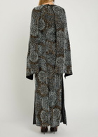 Rabanne Embellished Cape Gown Black