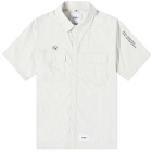 WTAPS Men's 8 Printed Short Sleeve Shirt in Grey