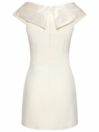 ALESSANDRA RICH Off-shoulder Cady Mini Dress with Bow