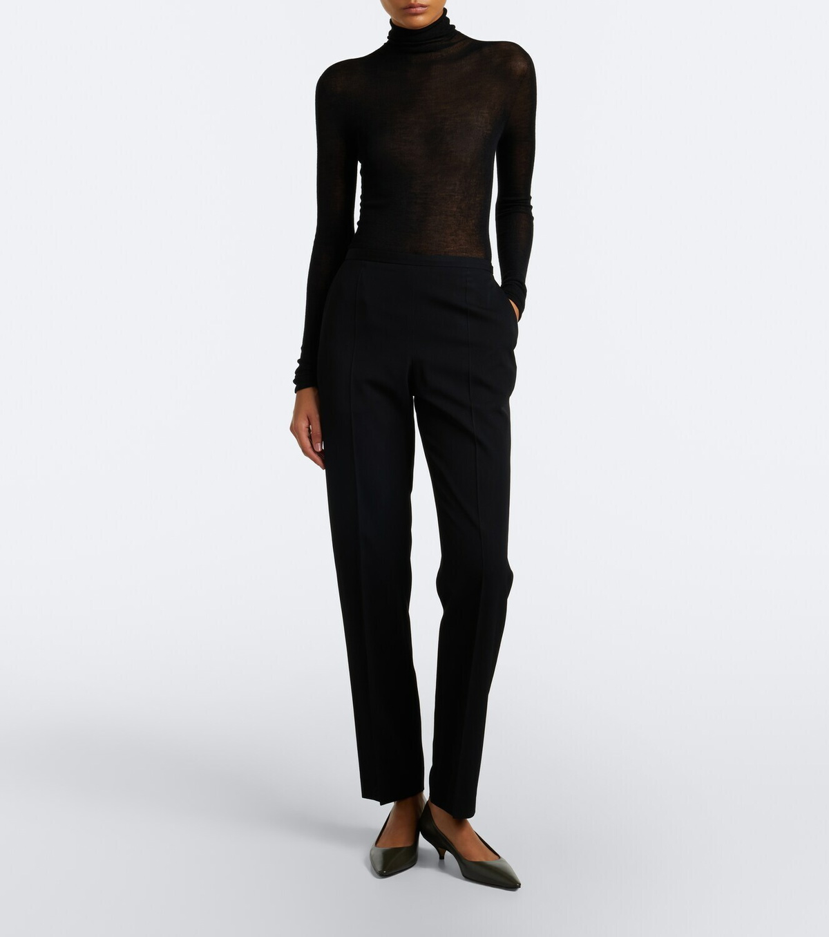 The Row Liisa leather pumps