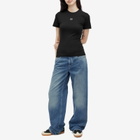 Daily Paper Women's Unit Emb T-Shirt in Black