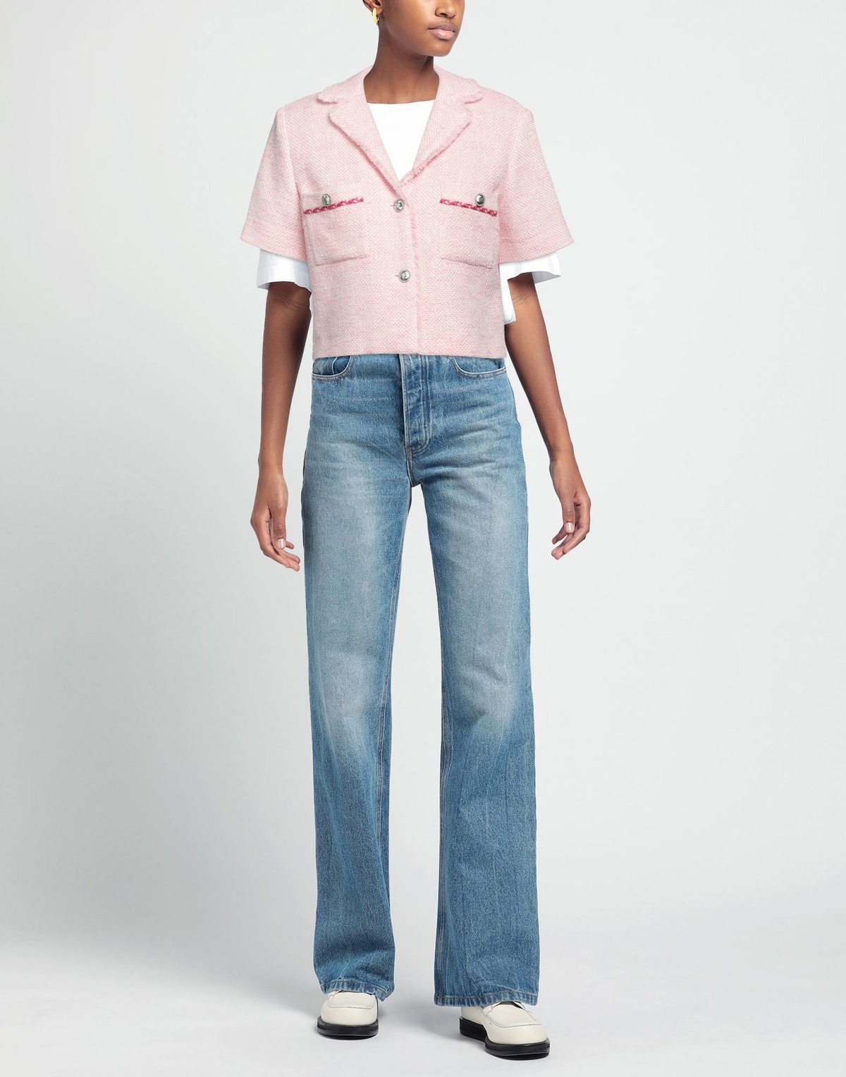 Maje Womens Blazer in Pink