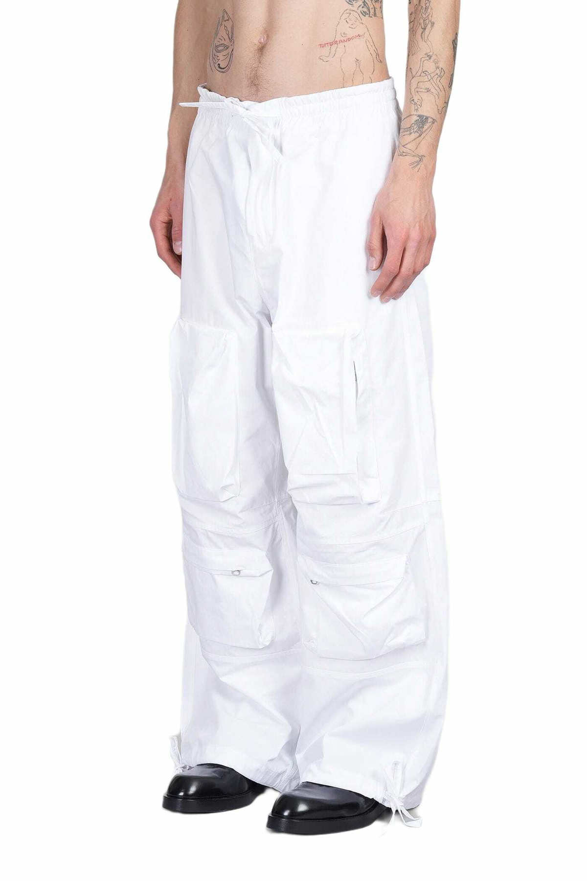 OAMC Pants In White Cotton