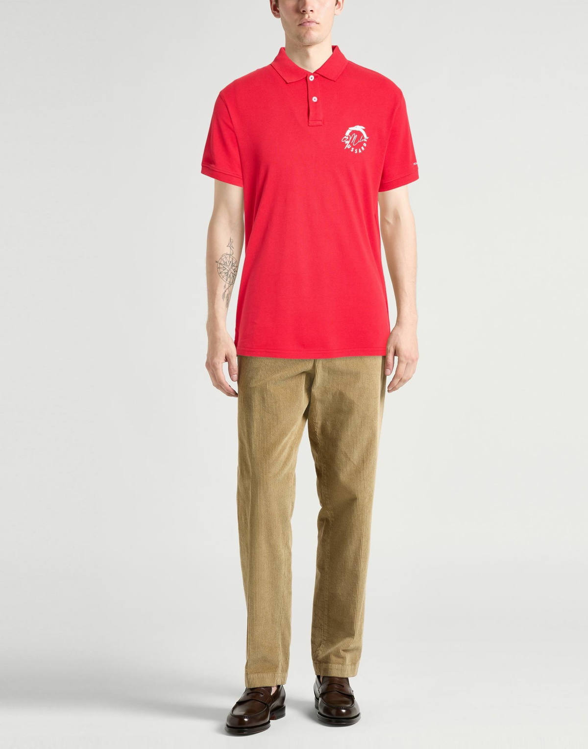 Trussardi Mens Polo shirt in Red