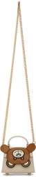 Moschino Beige Mini Teddy Bear Shoulder Bag