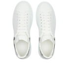 Alexander McQueen Men's Court Sneakers in White/Black