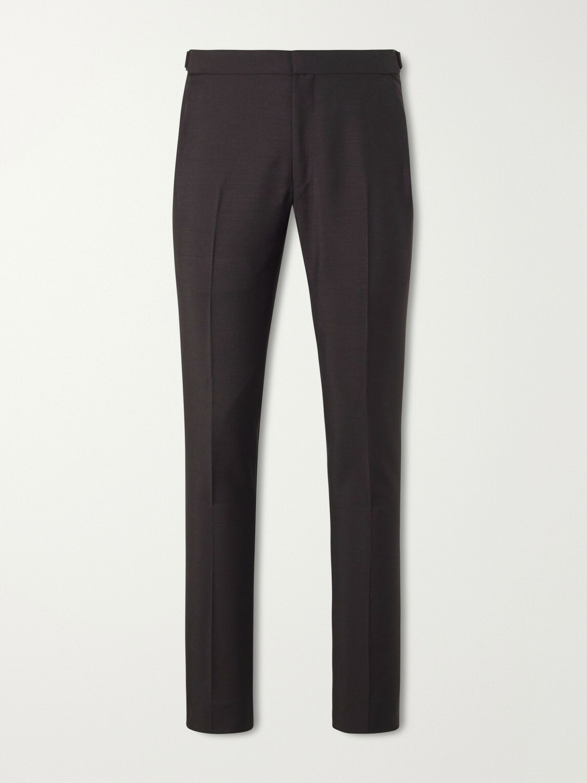 TOM FORD - O'Connor Straight-Leg Mohair and Wool-Blend Suit Trousers - Brown