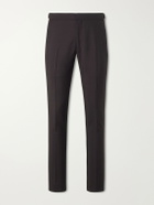 TOM FORD - O'Connor Straight-Leg Mohair and Wool-Blend Suit Trousers - Brown