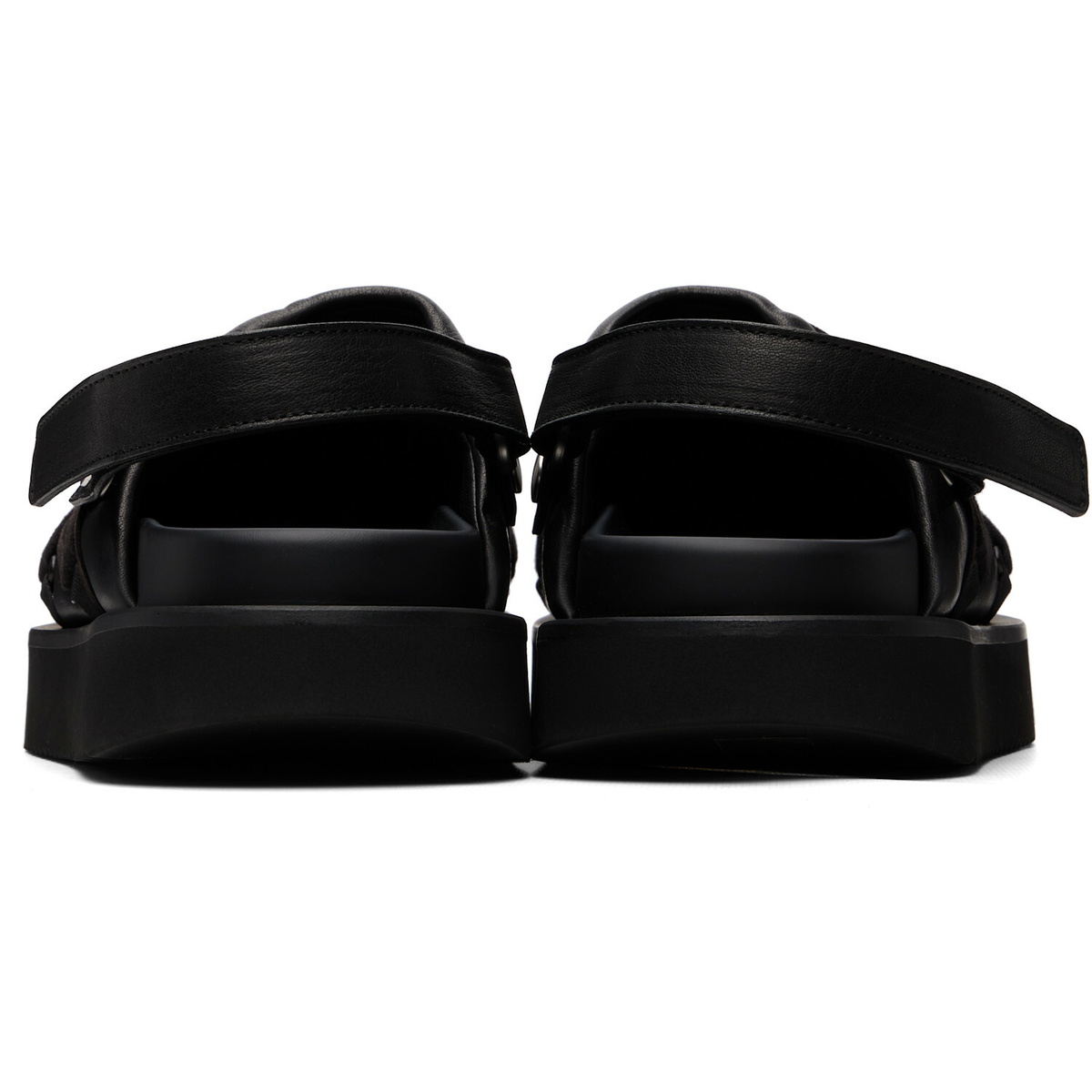 Rick Owens Black Tower Megalace Padded Platform Loafers