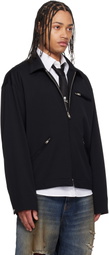 mastermind JAPAN Black Jersey Detroit Jacket