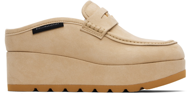Photo: Stella McCartney Beige Sneak-Elyse Platform Loafers