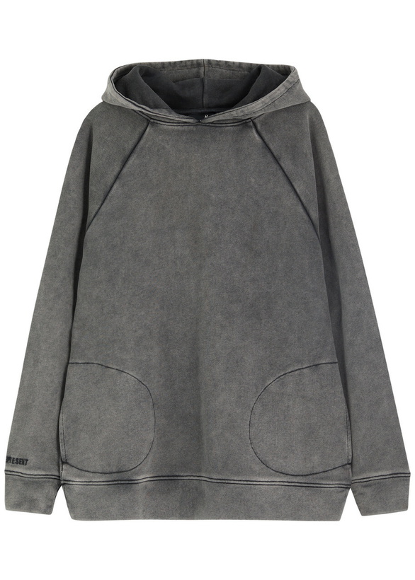 Photo: Represent Monster Hooded Cotton Sweatshirt Grey