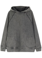 Represent Monster Hooded Cotton Sweatshirt Grey