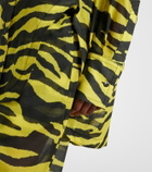 The Attico Animal-print cotton muslin shirt
