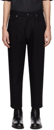 Emporio Armani Black Five-Pocket Trousers