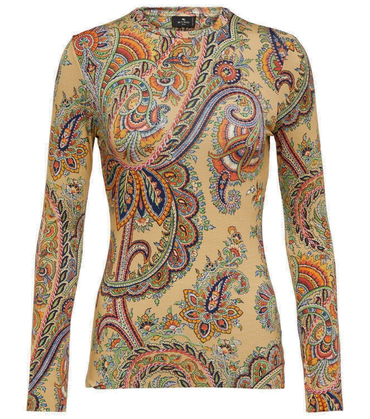 Photo: Etro Paisley jersey top