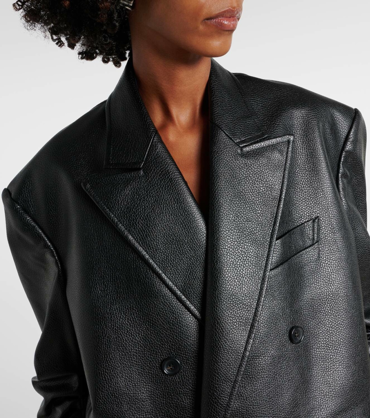 Junya Watanabe Faux leather blazer