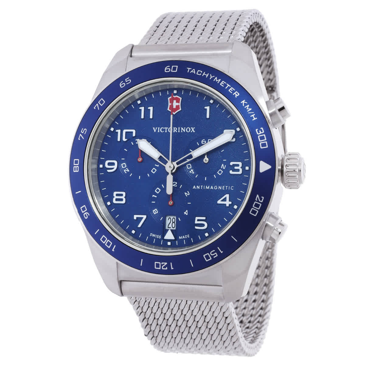 Victorinox Swiss Army Chronograph Quartz Blue Dial Mens Watch 242049