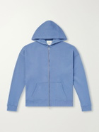 The Elder Statesman - Cotton-Jersey Zip-Up Hoodie - Blue