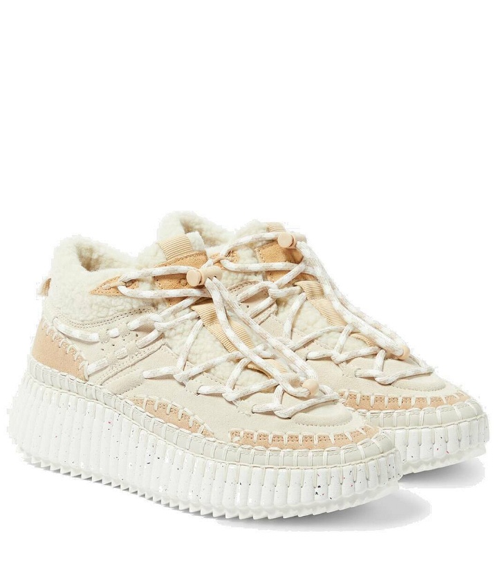 Photo: Chloé Nama shearling-lined high-top sneakers