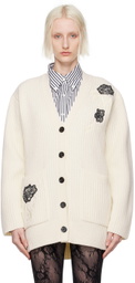 Marc Jacobs Off-White 'The Lace Appliqué' Cardigan